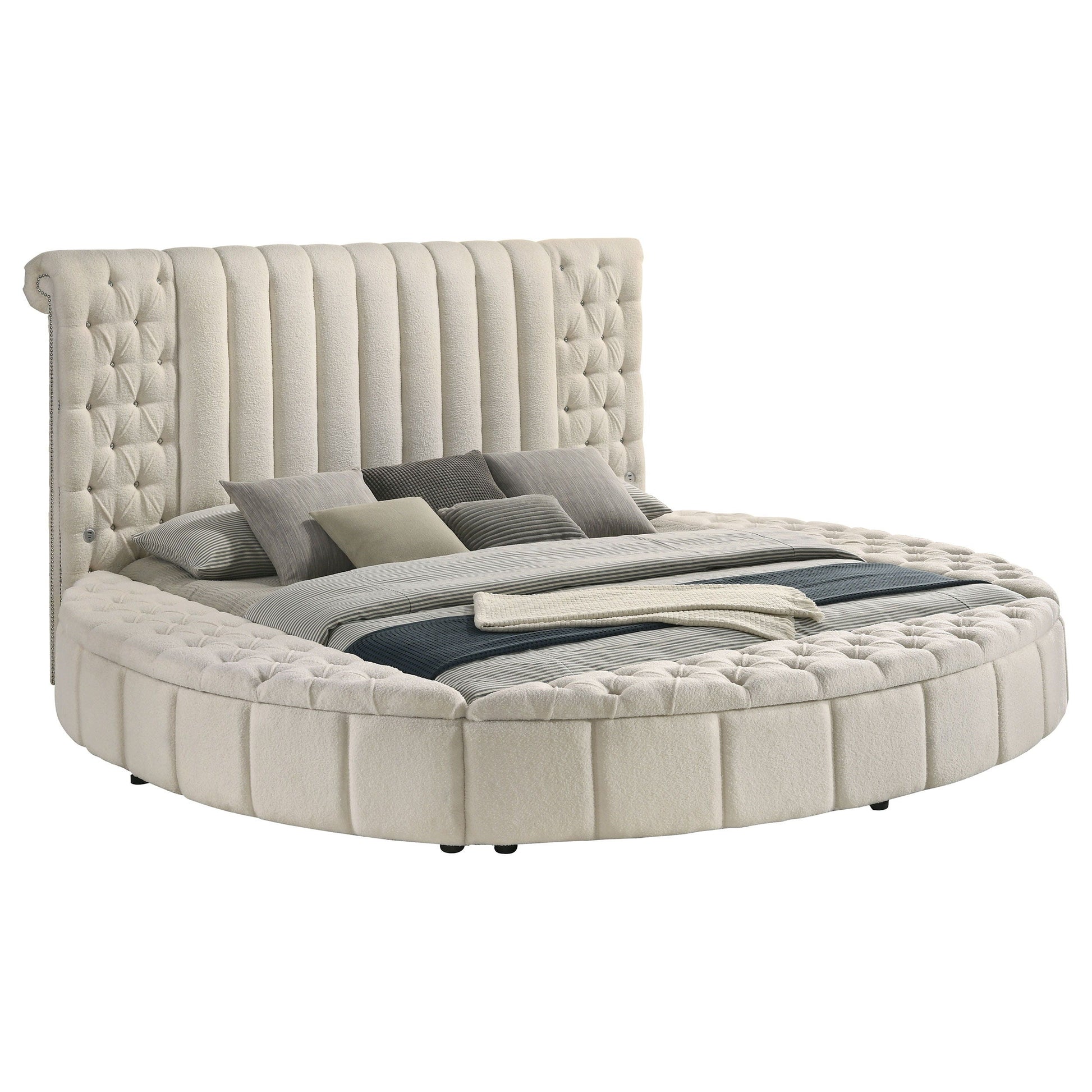 Coaster Fine Furniture Sonya - Upholstered Round Storage Bed | Meri Furniture