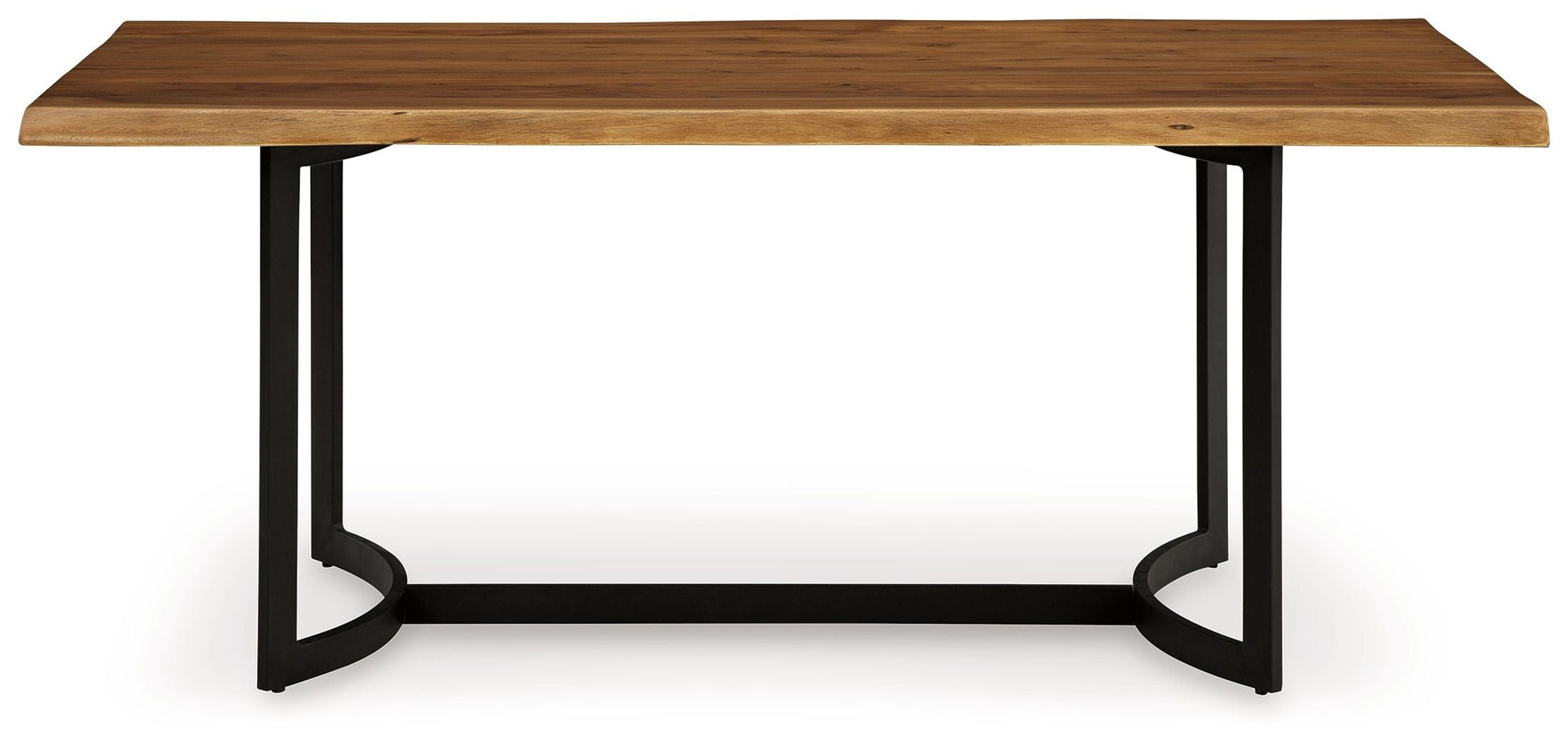 Signature Design by Ashley® Fortmaine - Brown / Black - Rectangular Dining Room Table | Meri Furniture