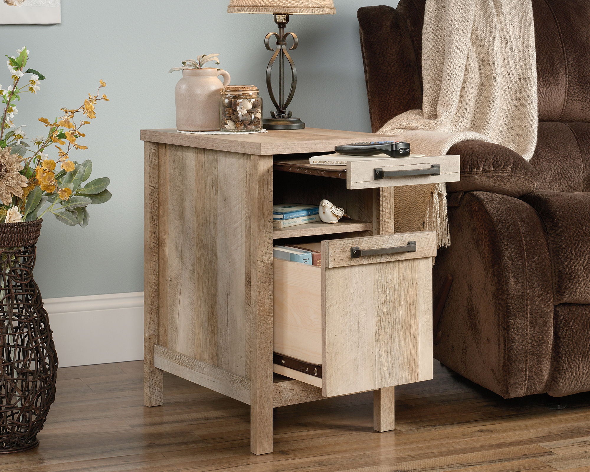 Cannery Bridge Side Table Lintel Oak