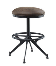 ACME Zangief - Stool (Set of 2) - Salvaged Brown & Black Finish | Meri Furniture
