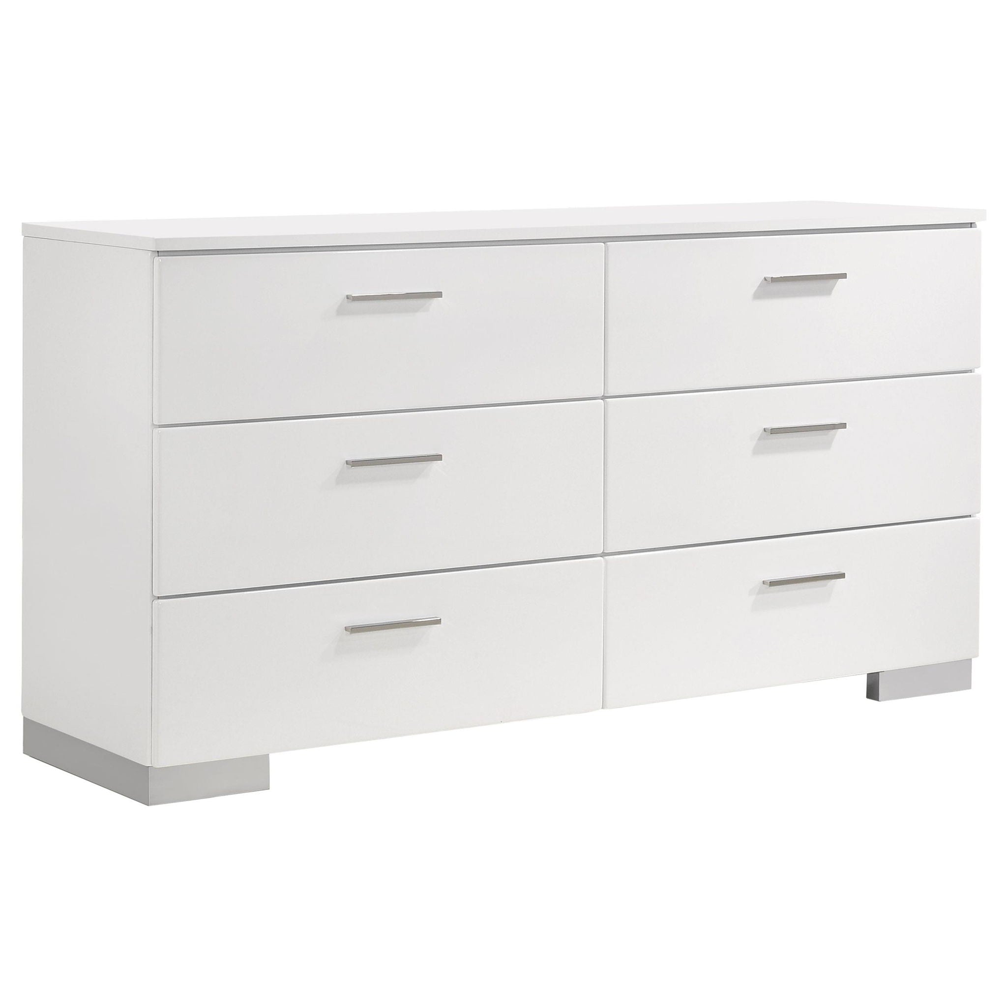Felicity 5-piece California King Bedroom Set White Gloss