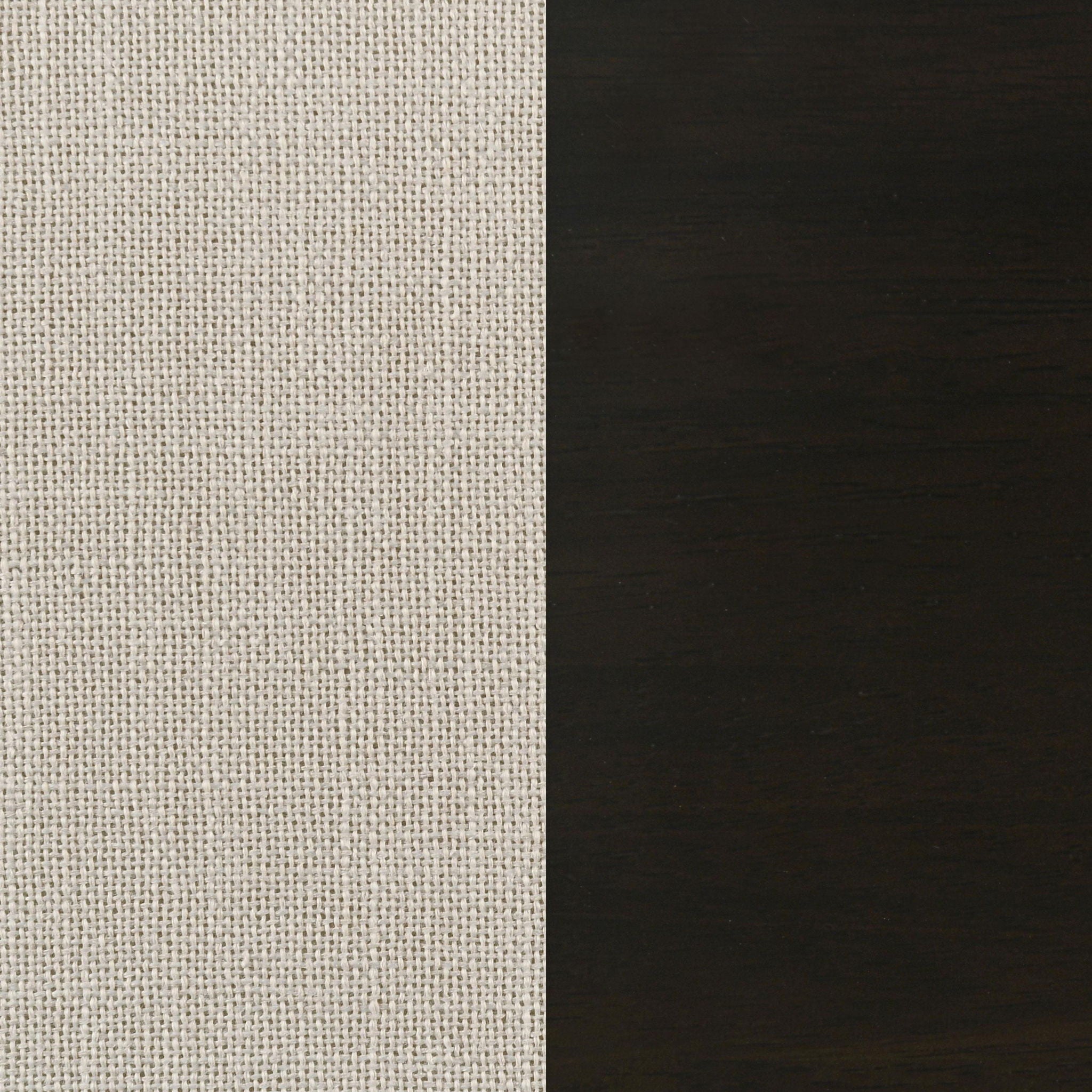 Alana Upholstered Dining Side Chair Beige Smokey Black (Set of 2)
