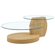 Contemporary Artistic Double Layer Coffee Table