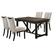 Coaster Fine Furniture Malia - Refractory Extension Leaf Dining Table Set | Meri Furniture