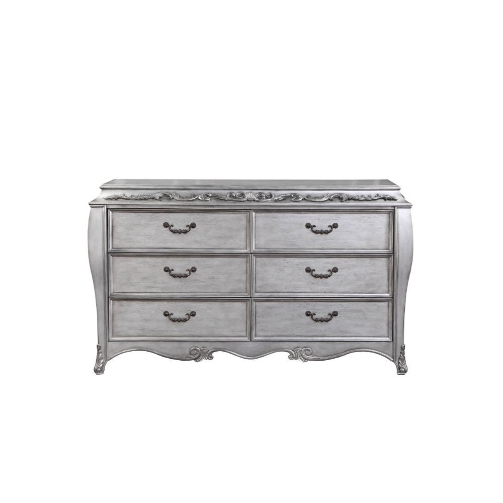 ACME Leonora - Dresser - Vintage Platinum | Meri Furniture