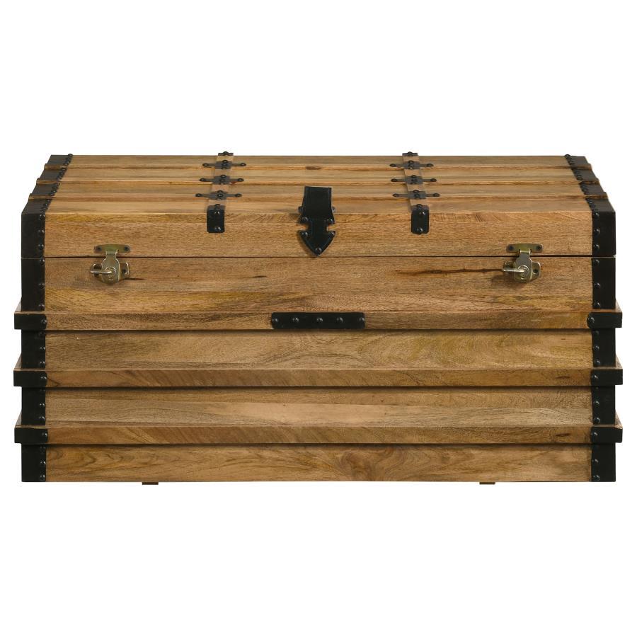 Coaster Fine Furniture Simmons - Wood Storage Trunk - Natural And Black | Meri Furniture