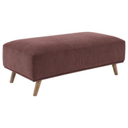 Coaster Fine Furniture Elizabeth - Corduroy Upholstered Ottoman - Wine Red | Meri Furniture