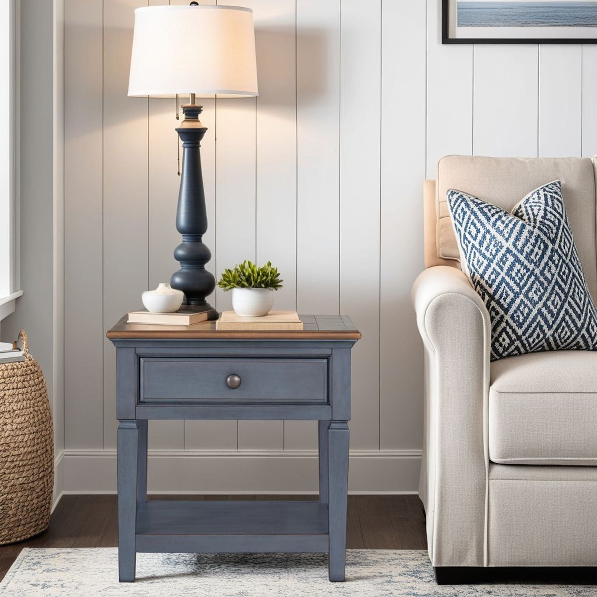 Americana - End Table - Blue