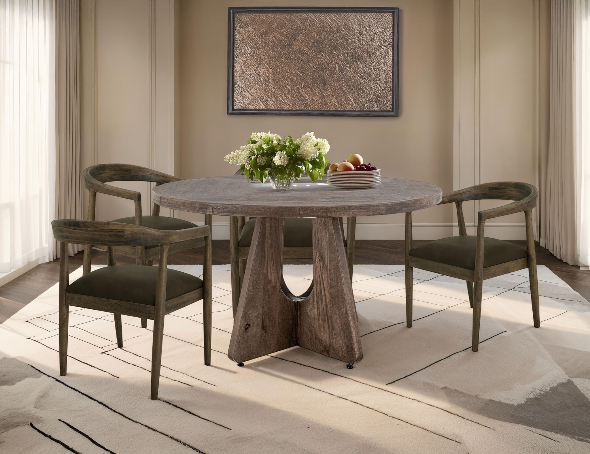 Natural Teca - Chair - Peanut Brown