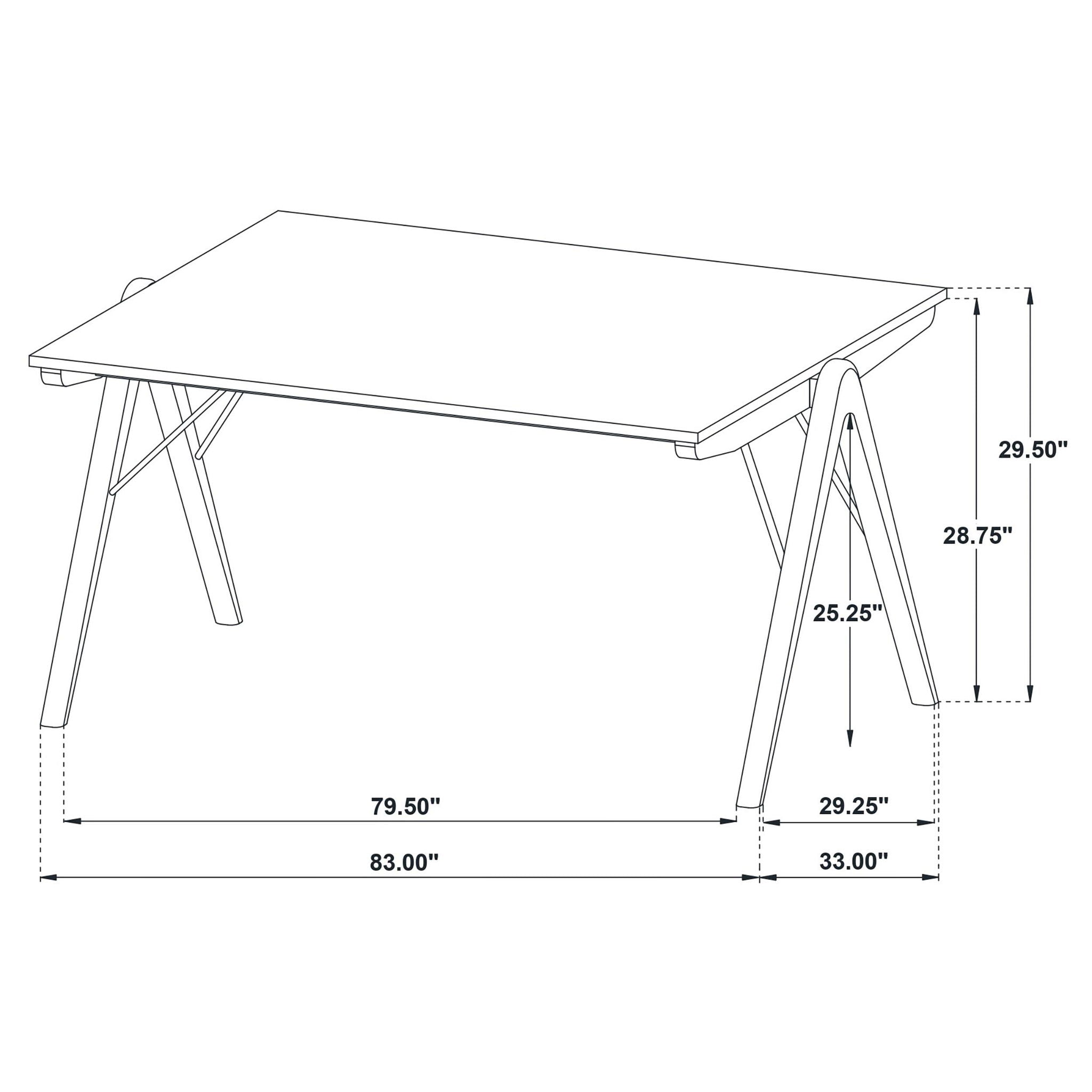 Randolph 79-inch Rectangular Dining Table Sheesham and Brown