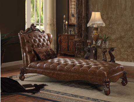 Create an elegant, traditional design in your room with the Versailles Chaise.