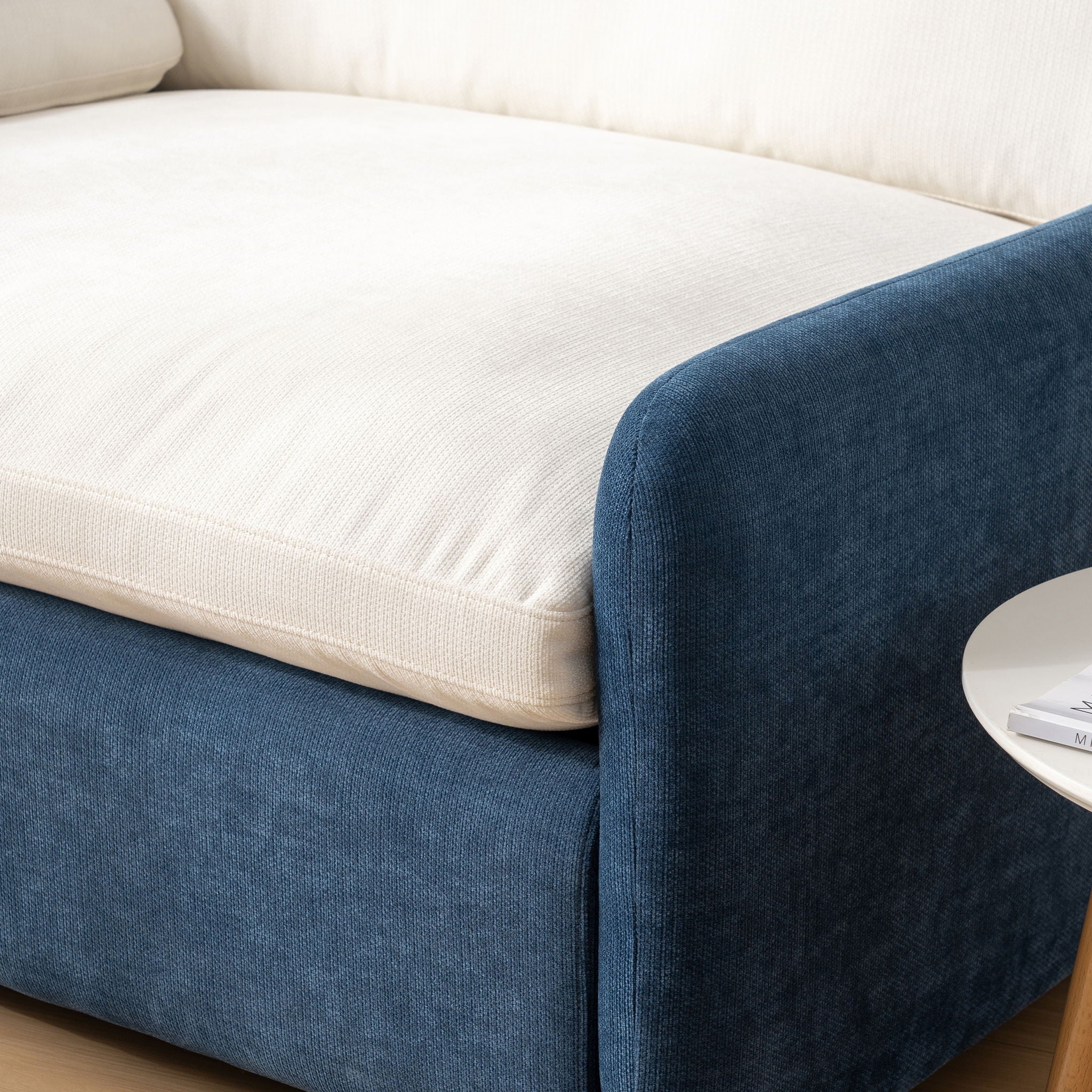 Oversized Single Sofa Chair Wide And Deep Seat, Modern Upholstered Comfy Blocking Couch Lounge With Pillows