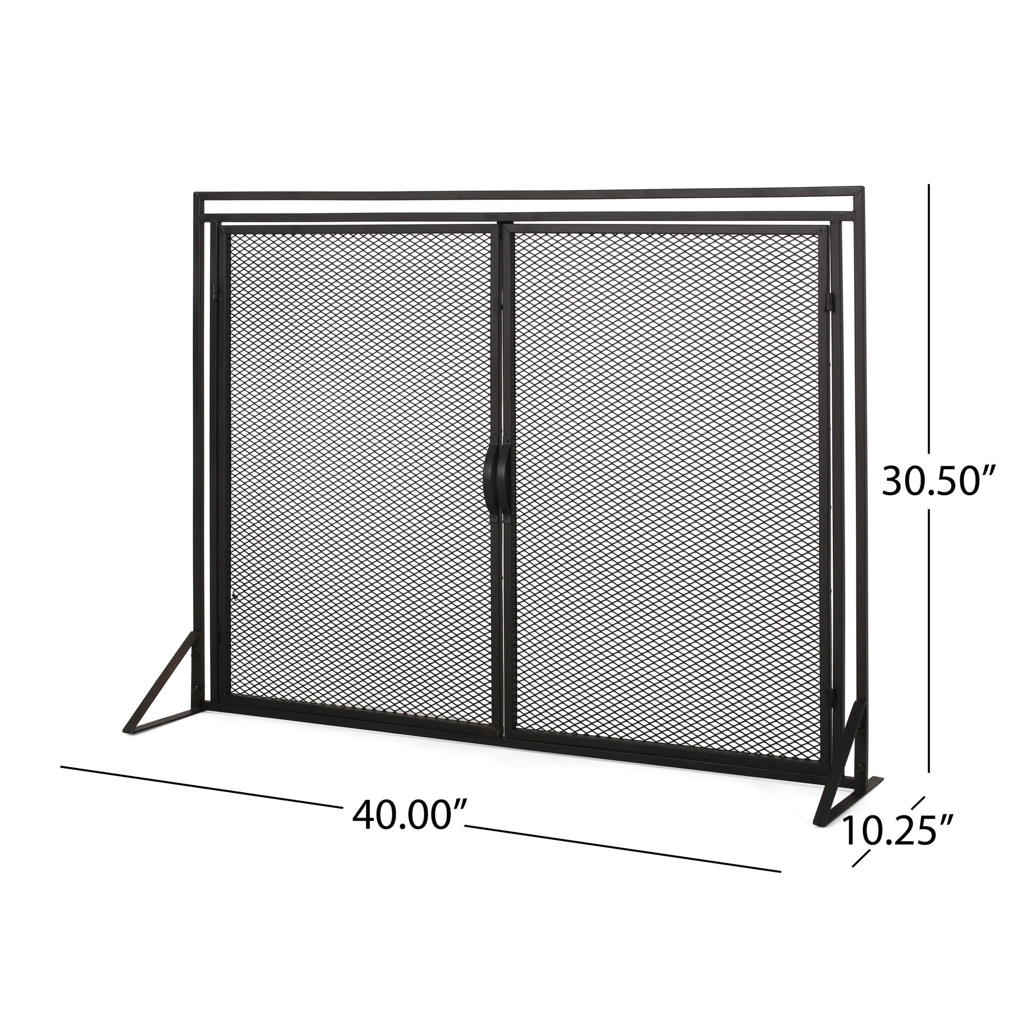 Samantha - Iron Fireplace Screen 2 Door Design