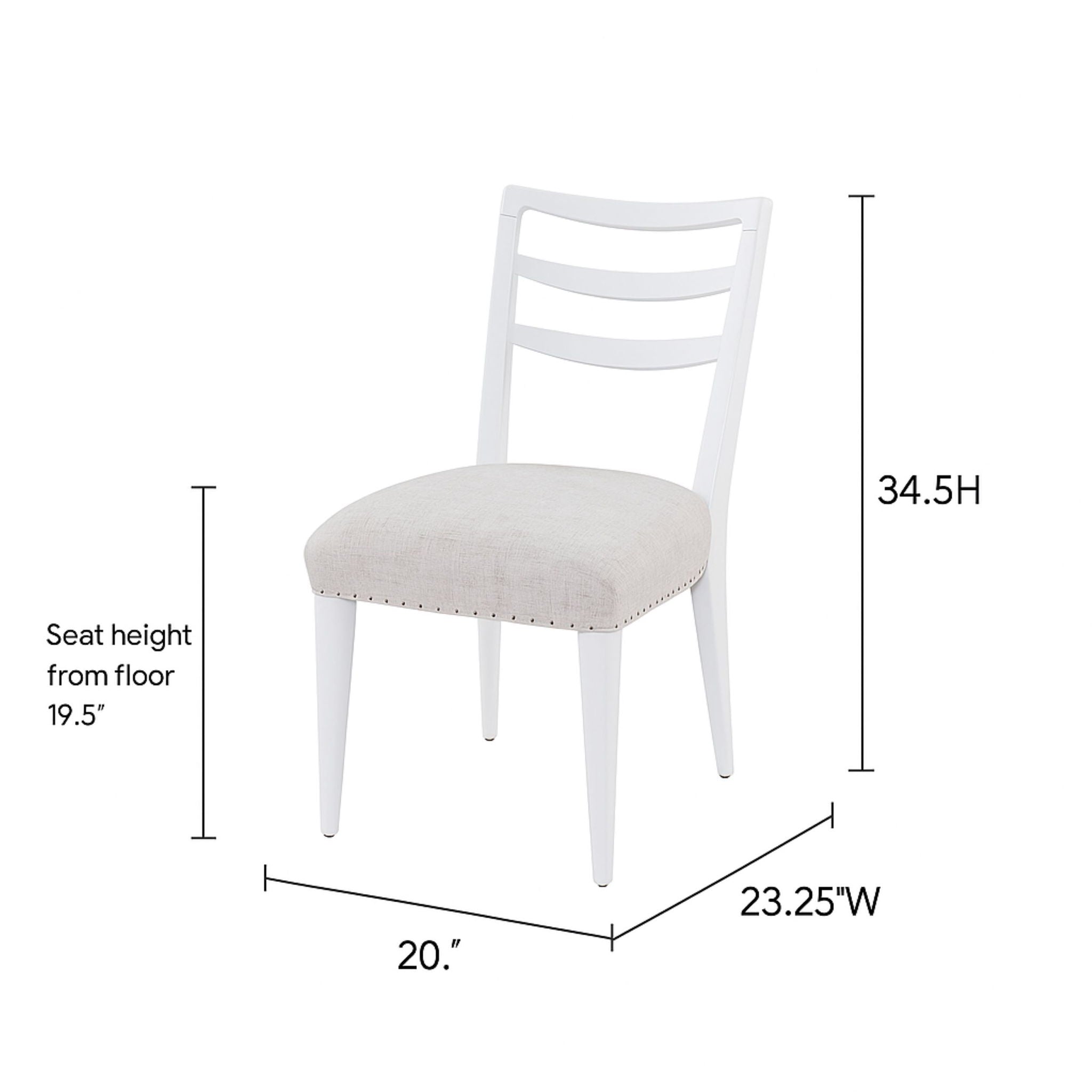 Ladderback Side Dining Chair (Set of 2)
