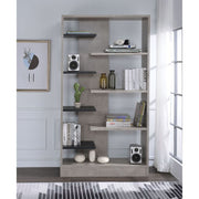 ACME Magna - Bookshelf - Faux Concrete & Black | Meri Furniture