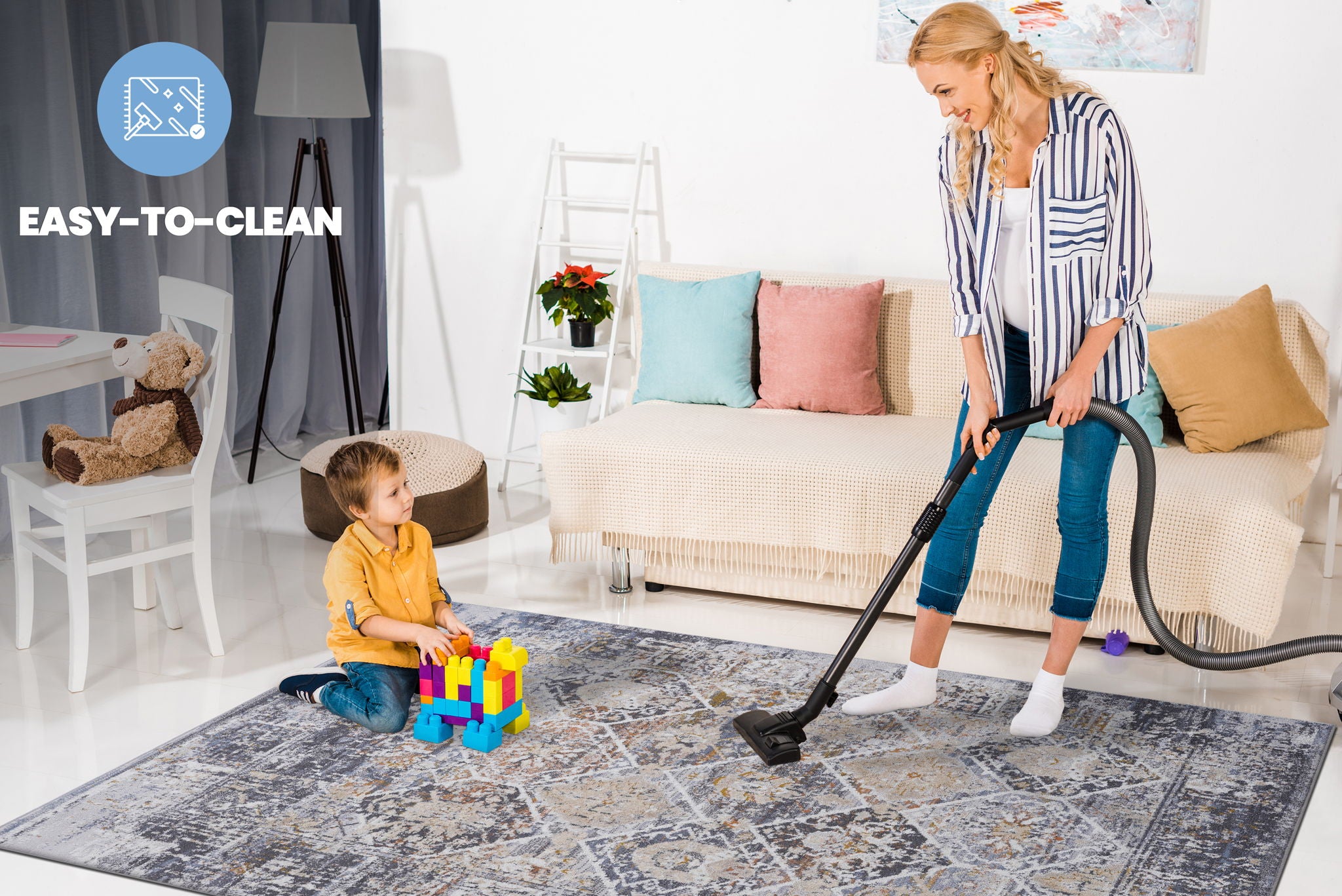 Payas - 5' X 7' Traditional Area Rug - Multi