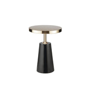 Accent Table Elegant Design Metal Round - Black / Gold