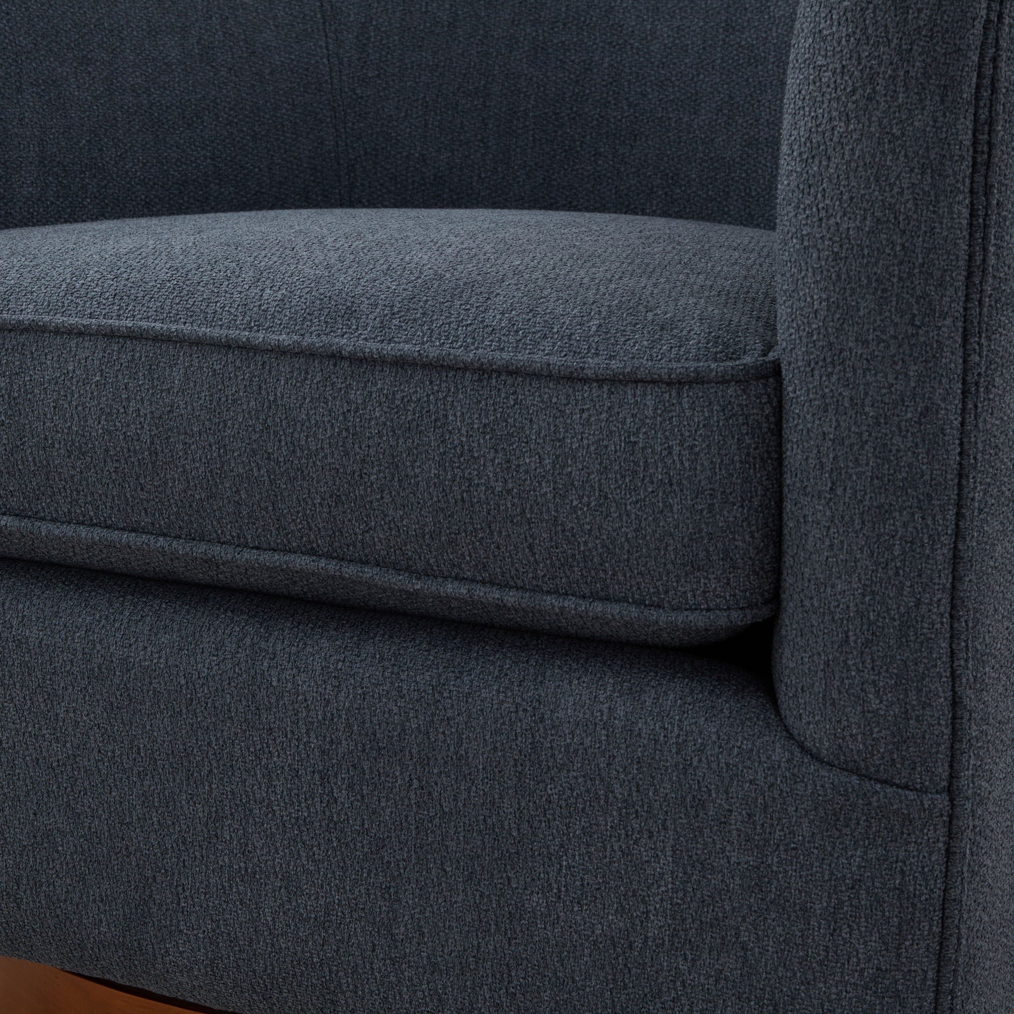 Miramar - Swivel Barrel Chair With Wooden Base