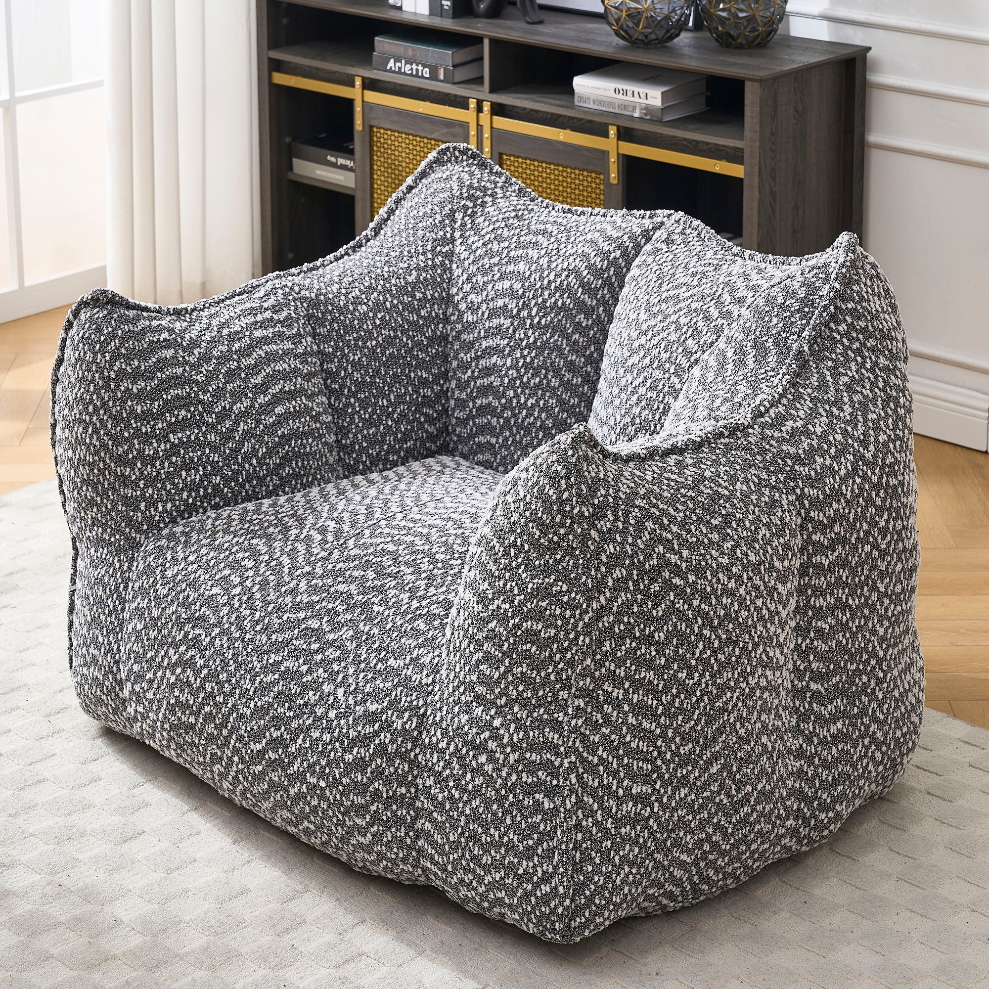 Comfortable Chenille Sofa Chairs With Highly Resilient Foam For Living Rooms And Bedrooms