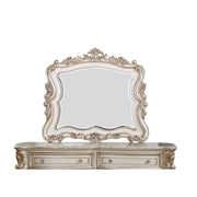 ACME Gorsedd - Mirror - Antique White | Meri Furniture