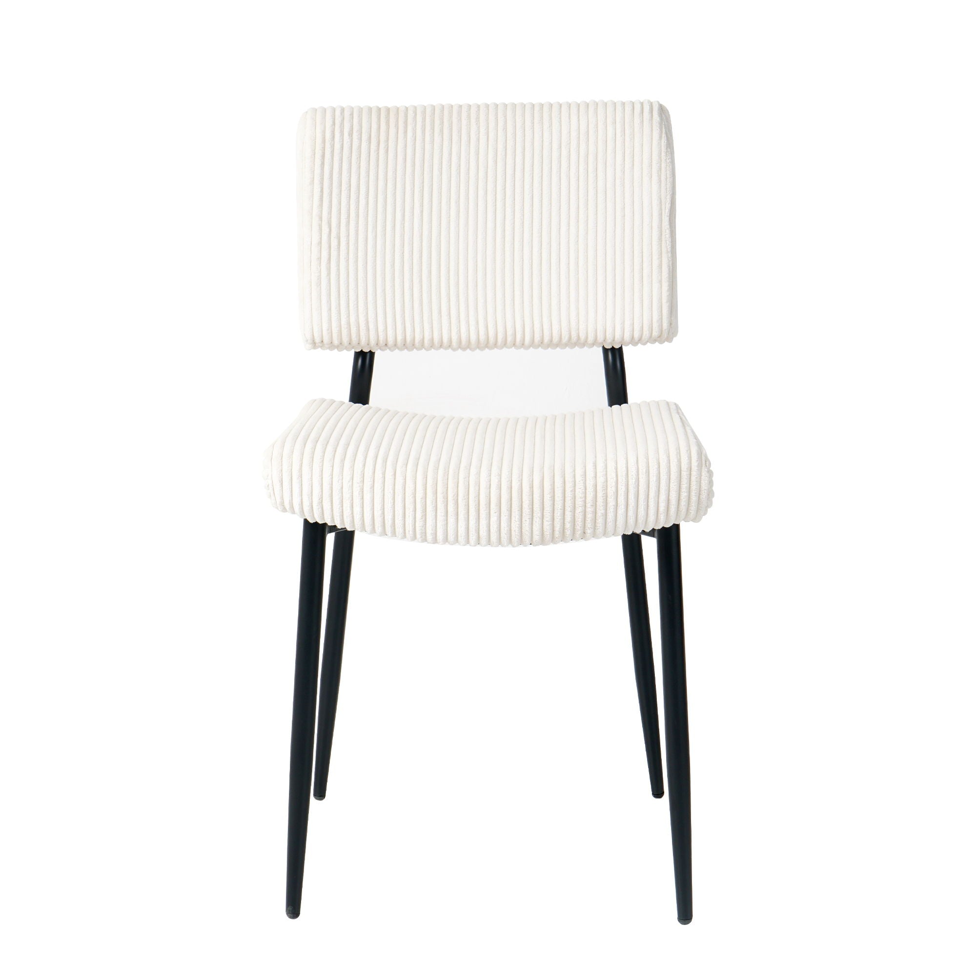 Modern Upholstered Dining Chair With Metal Legs