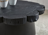 Signature Design by Ashley® Wimbell - Black - Round Cocktail Table | Meri Furniture