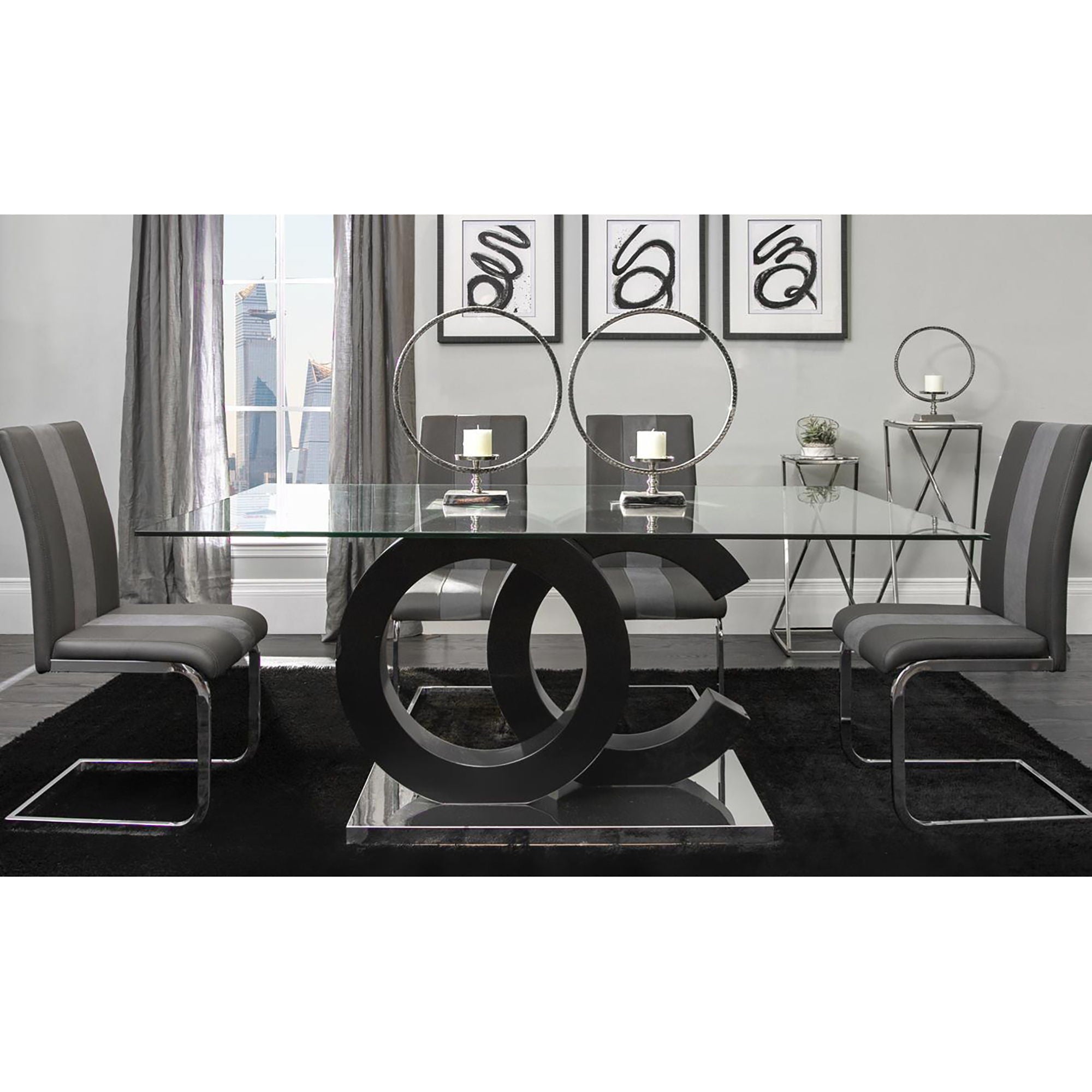 Aston - Dining Table - Black