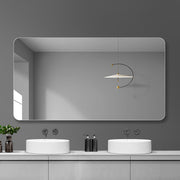 Bathroom Vanity Mirror, Wall Mounted Mirror For Bathroom Anti-Fog Waterproof - Clear