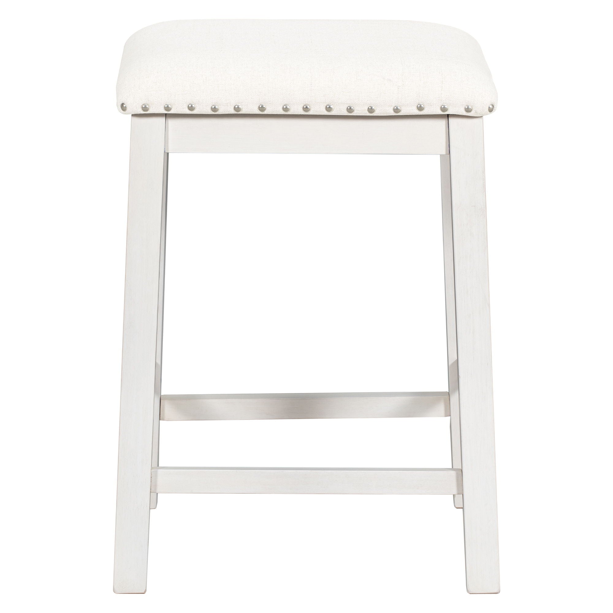 5 Pieces Counter Height Rustic Farmhouse Dining Room Wooden Bar Table Set With 2 Stools And 2 Chairs