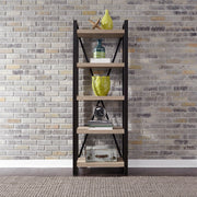Liberty Furniture Sun Valley - Tall Pier Unit With Faux Metal - Light Brown | Meri Furniture