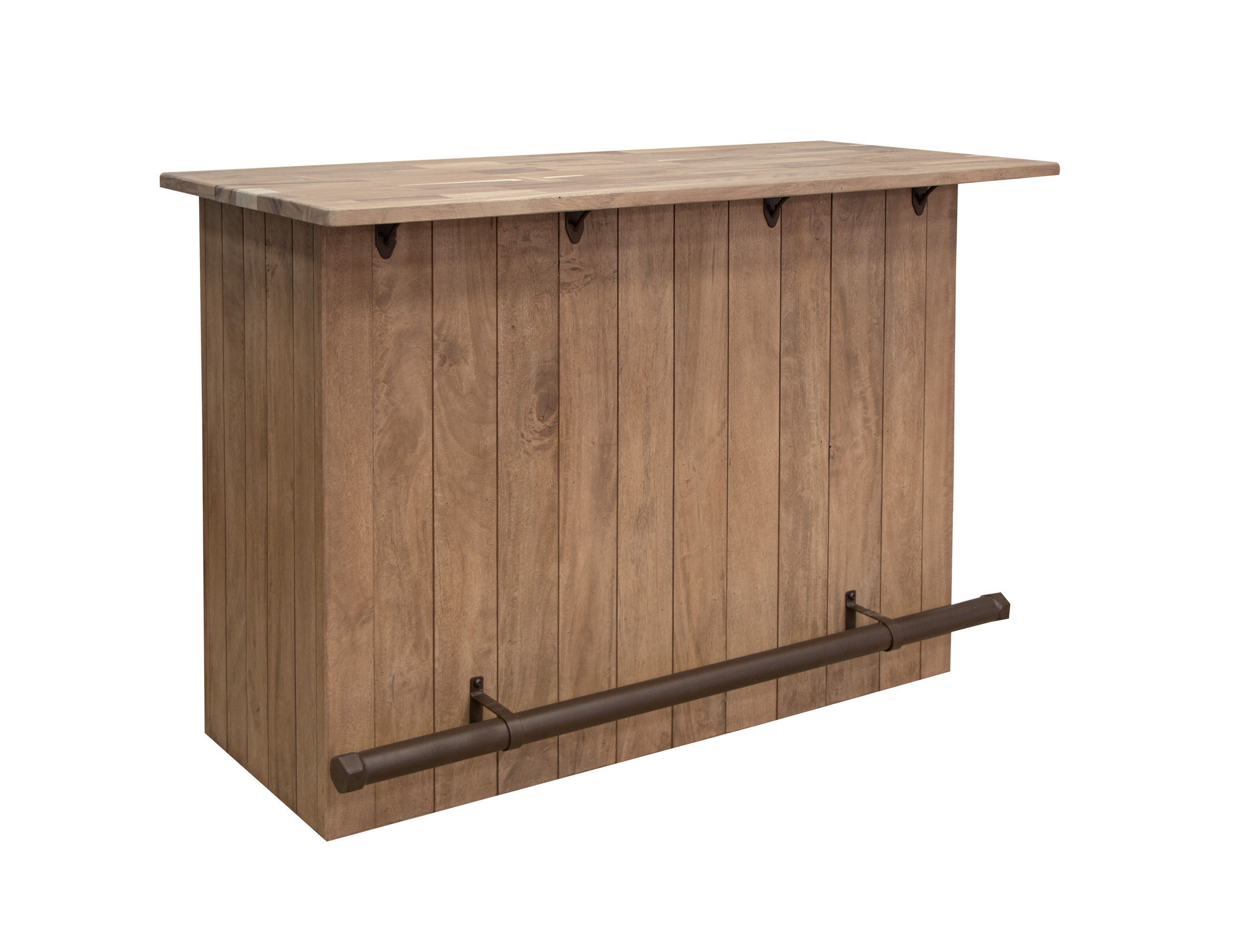 International Furniture Direct Natural Parota - Bar - Brown Cappuccino | Meri Furniture