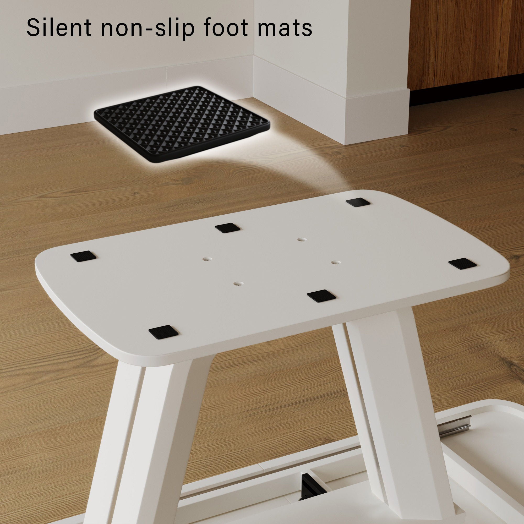 Modern Industrial Style Expandable Dining Table With U Shaped Legs - Antique Gray White