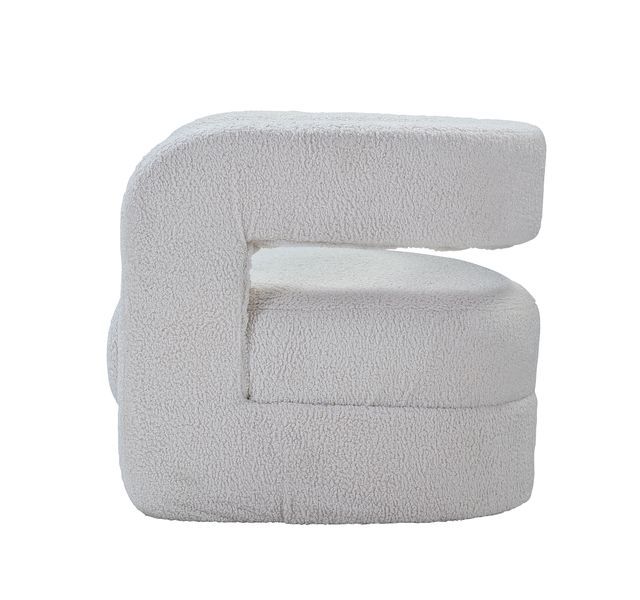 ACME Yitua - Accent Chair - White Teddy Sherpa | Meri Furniture