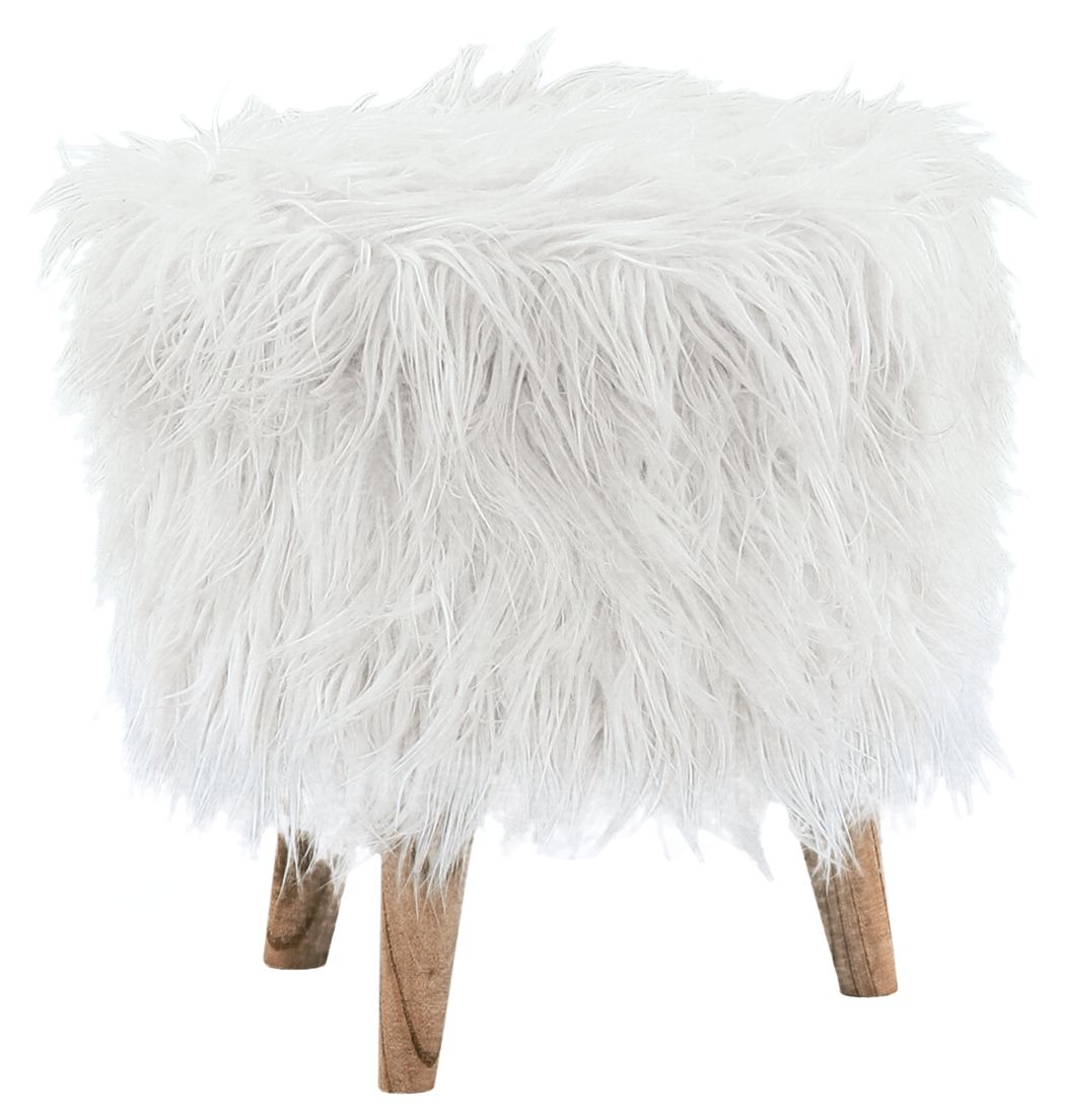 Ashley Furniture Elson - White - Storage Ottoman | Meri Furniture