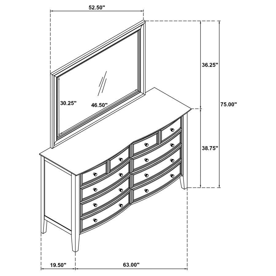 Bexhill - 10-Drawer Dresser