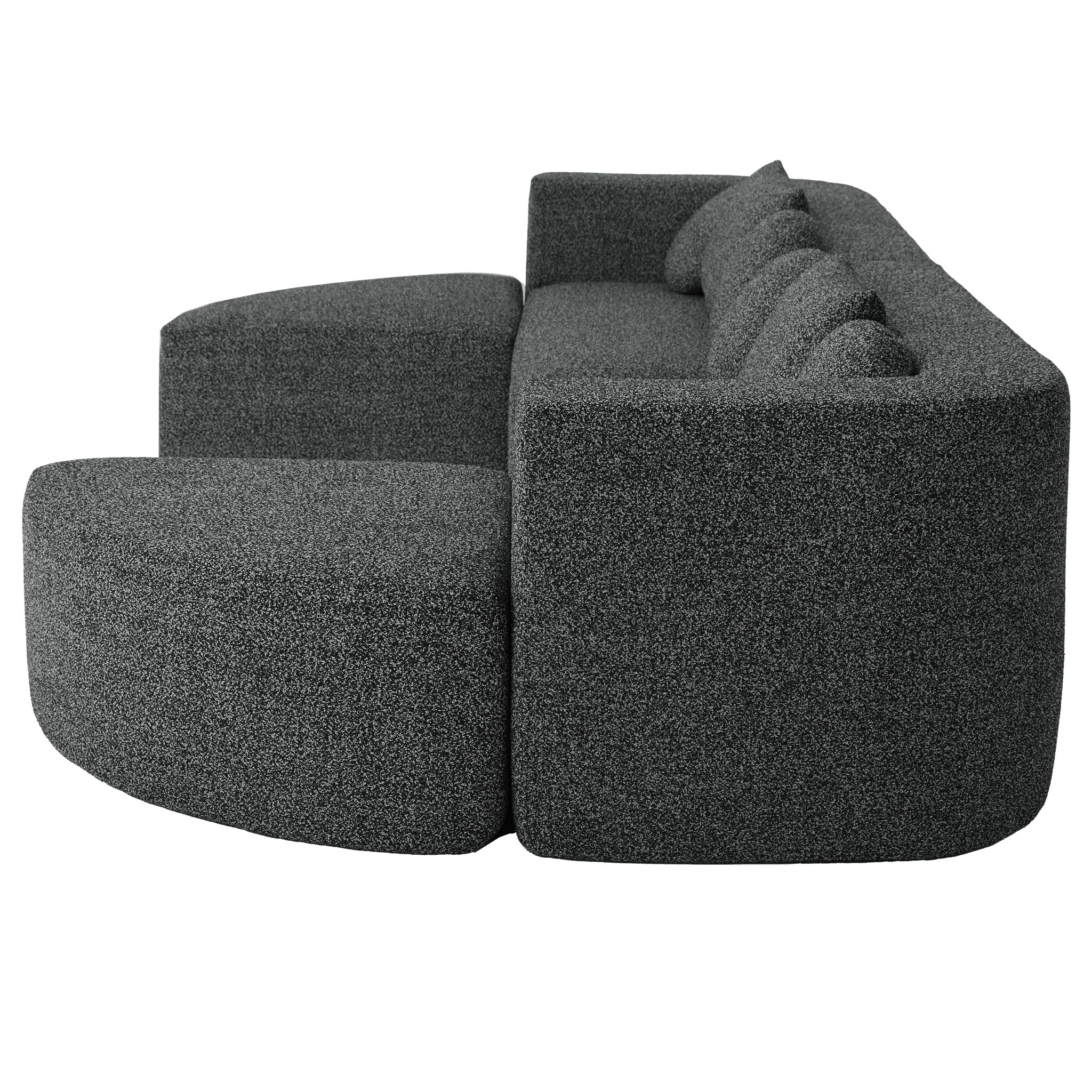 Boneless - Couch Modular Sectional Sofa With Deep Seating And Curved Design