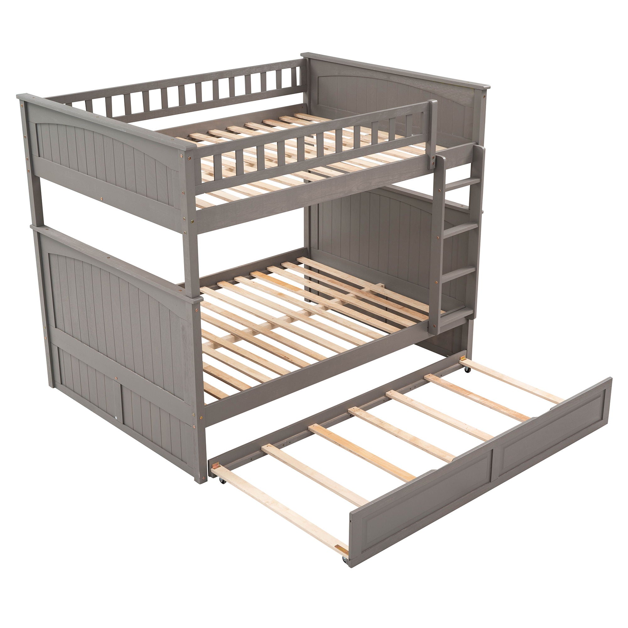 Bunk Bed With Twin Size Trundle, Guardrails