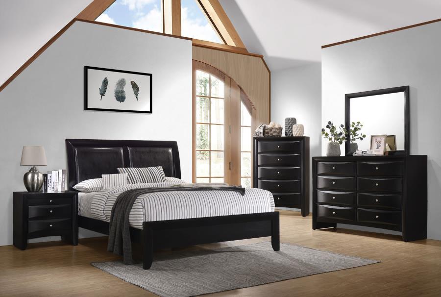 Coaster Fine Furniture Briana - 8-Drawer Dresser With Mirror - Black | Meri Furniture