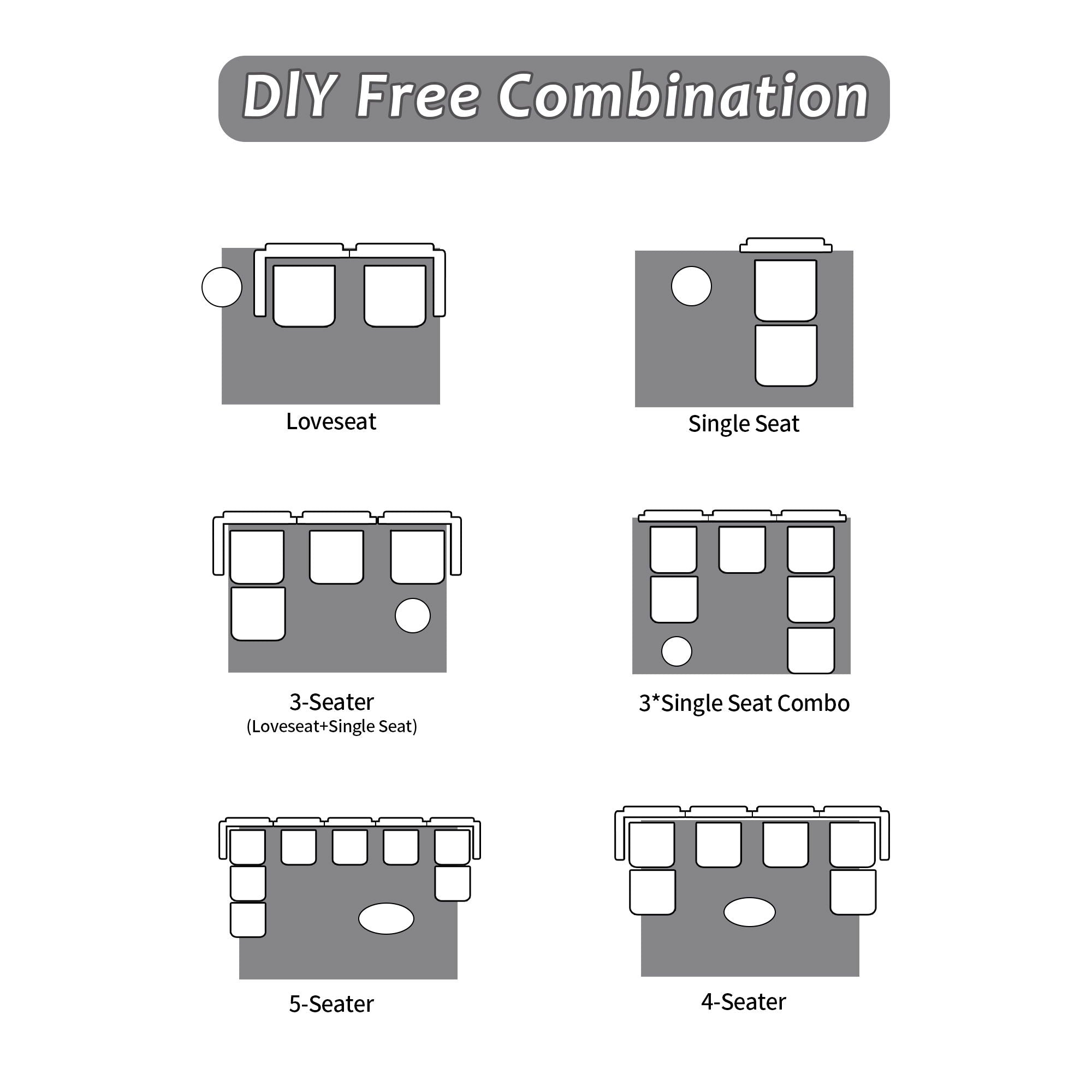 Single Chaise Longue With Movable Ottoman For Living Room