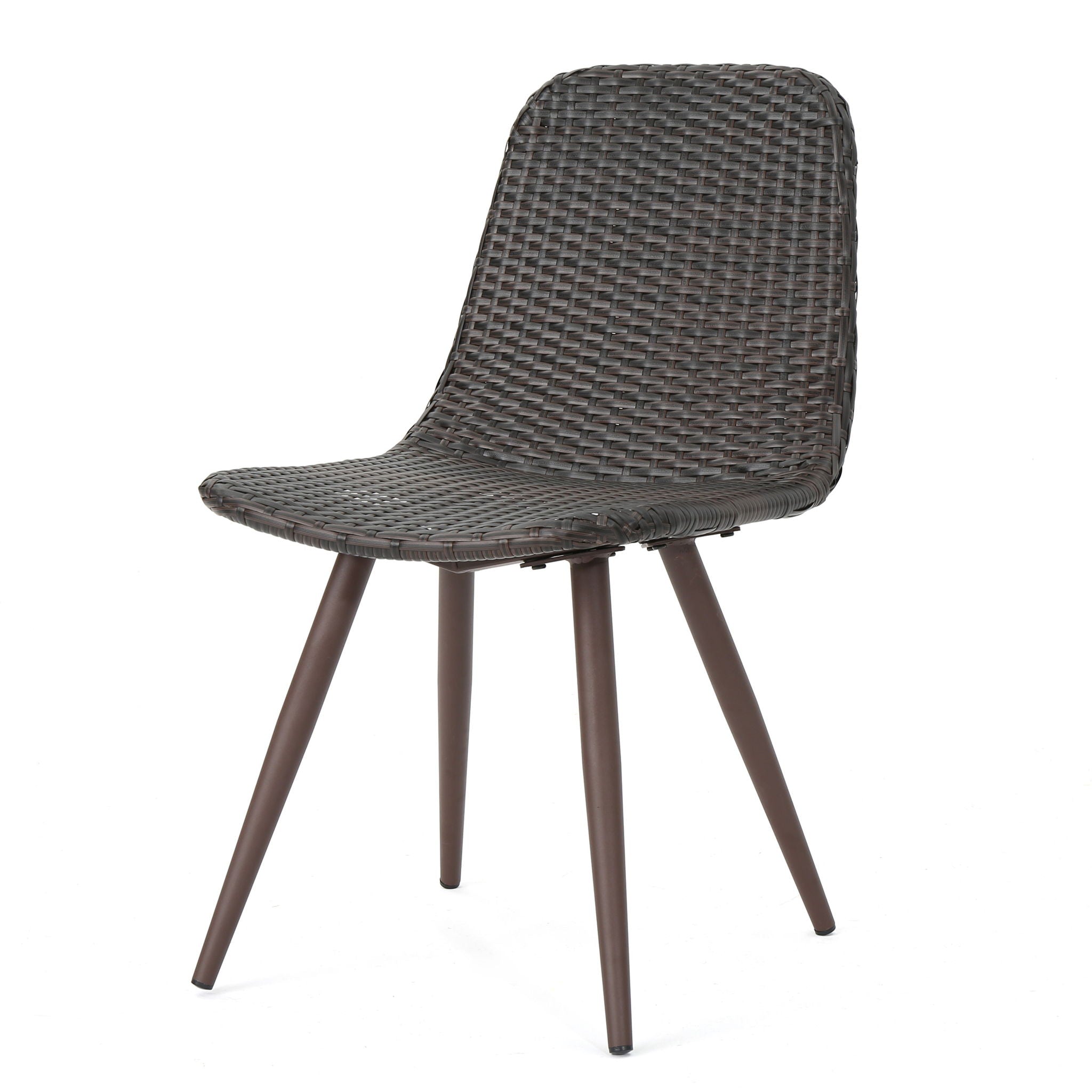 Dreamweaver - Outdoor Dining Chair With Powder Coated Legs (Set of 2) - Brown