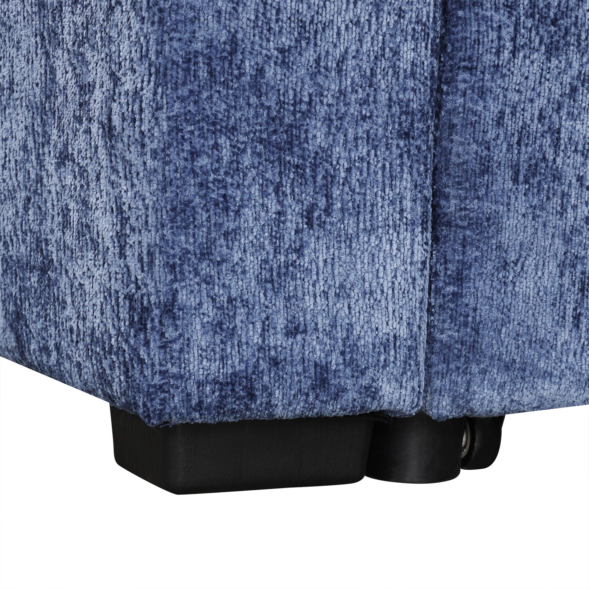 Contemporary L Shaped Convertible Sofa Bed With Pull Out Bed, Cup Holders, And Storage