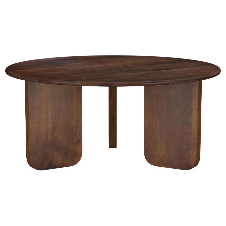 Coaster Fine Furniture Dale - Round Solid Mango Wood Table | Meri Furniture