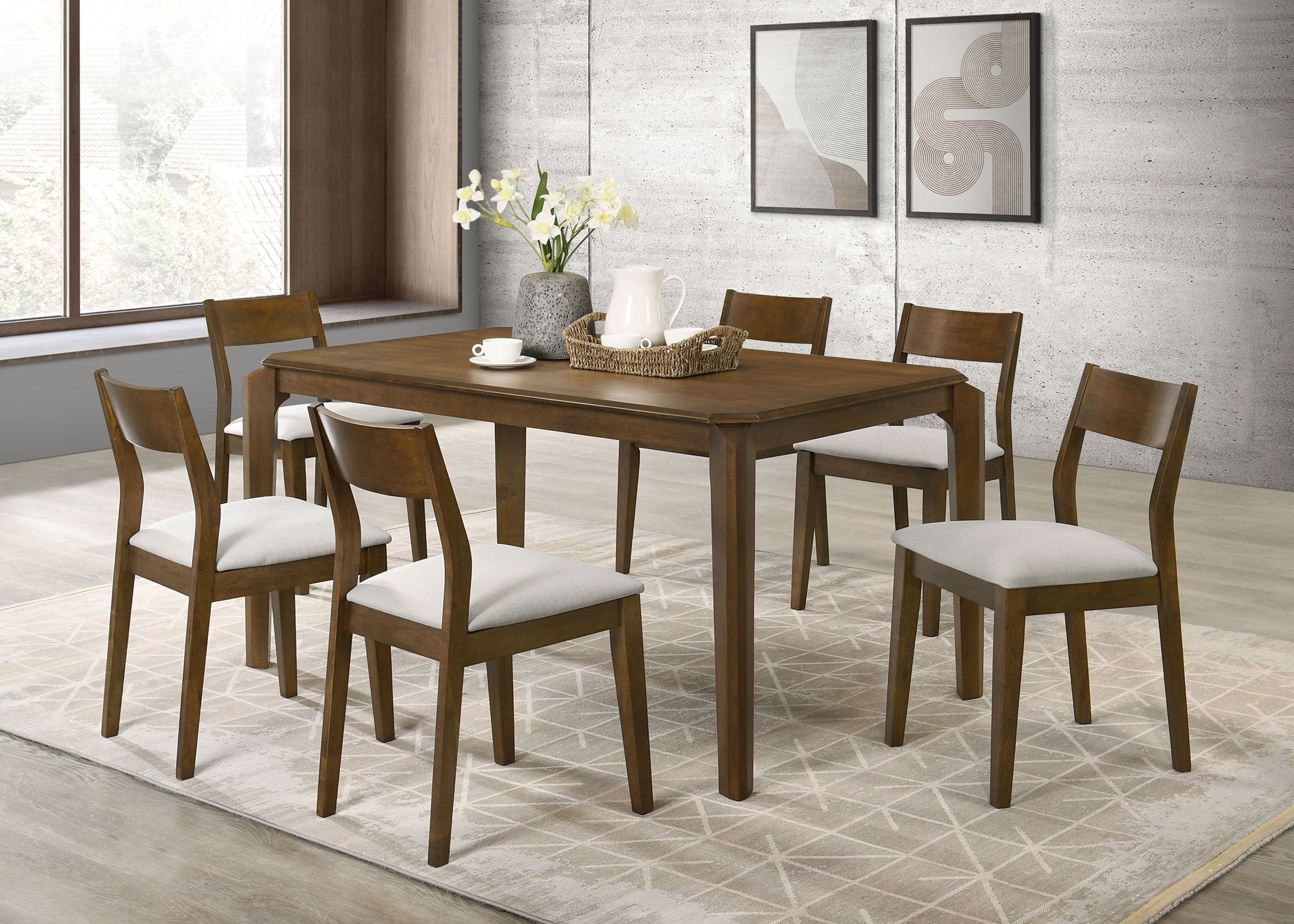Coaster Fine Furniture Almonte - Rectangular Dining Set | Meri Furniture