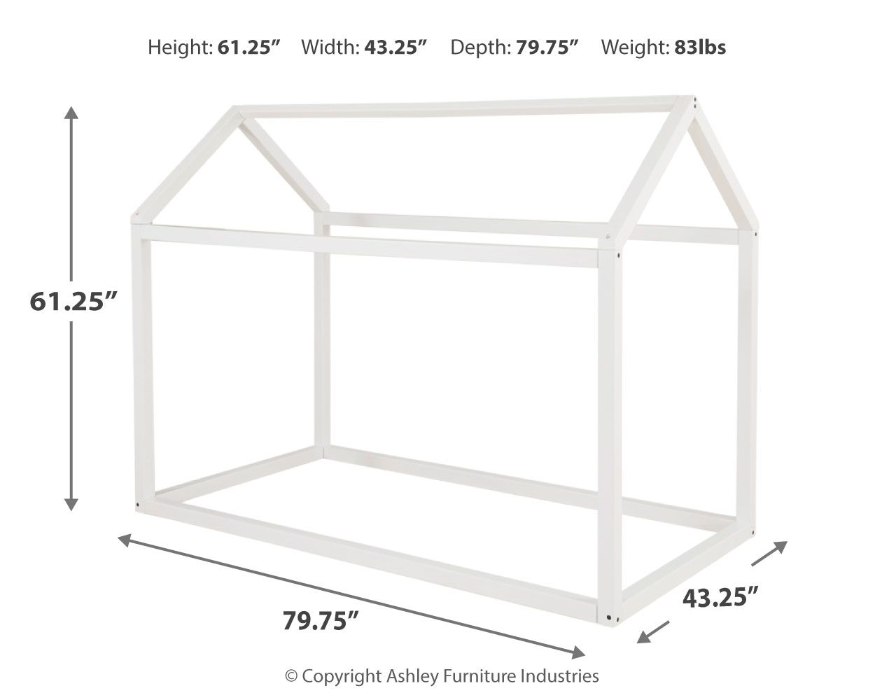 Ashley Furniture Flannibrook - House Bed Frame | Meri Furniture