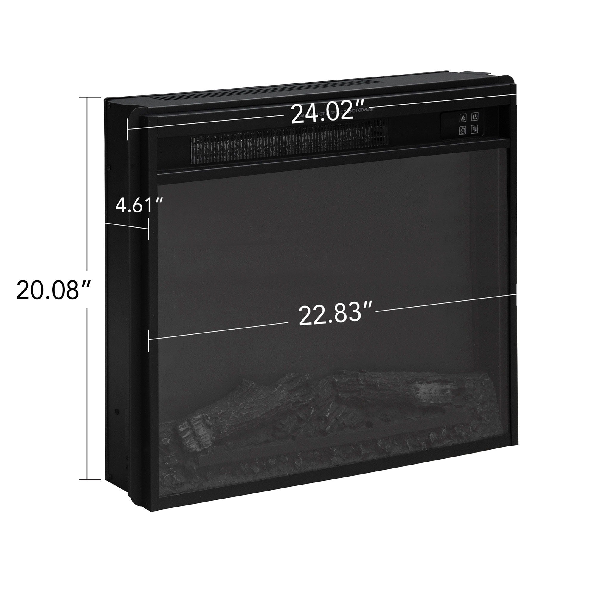 Fireplace TV Stand For Tvs Up To 65", Entertainment Center With 23" Electric Fireplace, Farmhouse TV Stand Industrial Media Console With Sliding Barn Door For Living Room - Dark Gray