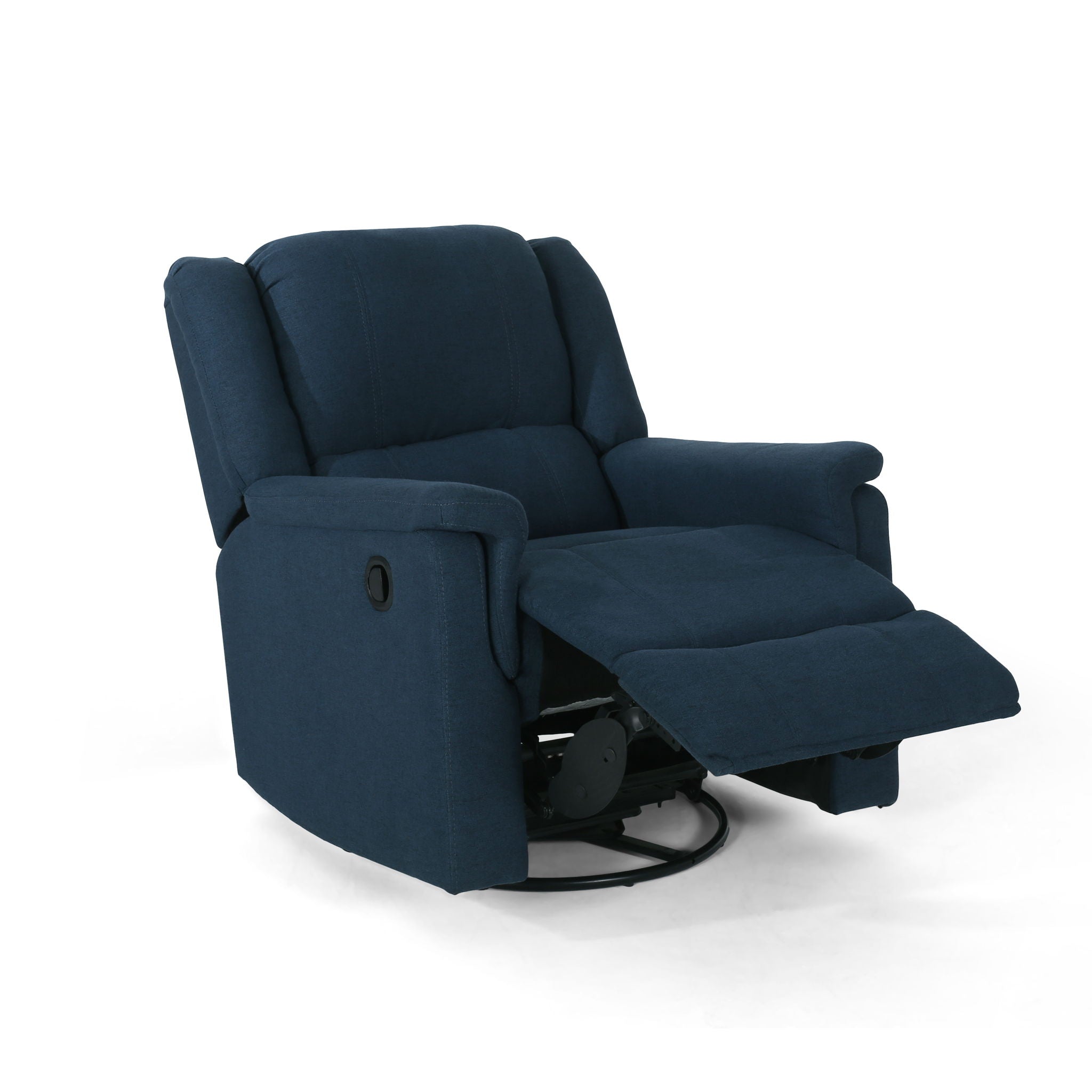 Contemporary Glider Recliner With Swivel Function