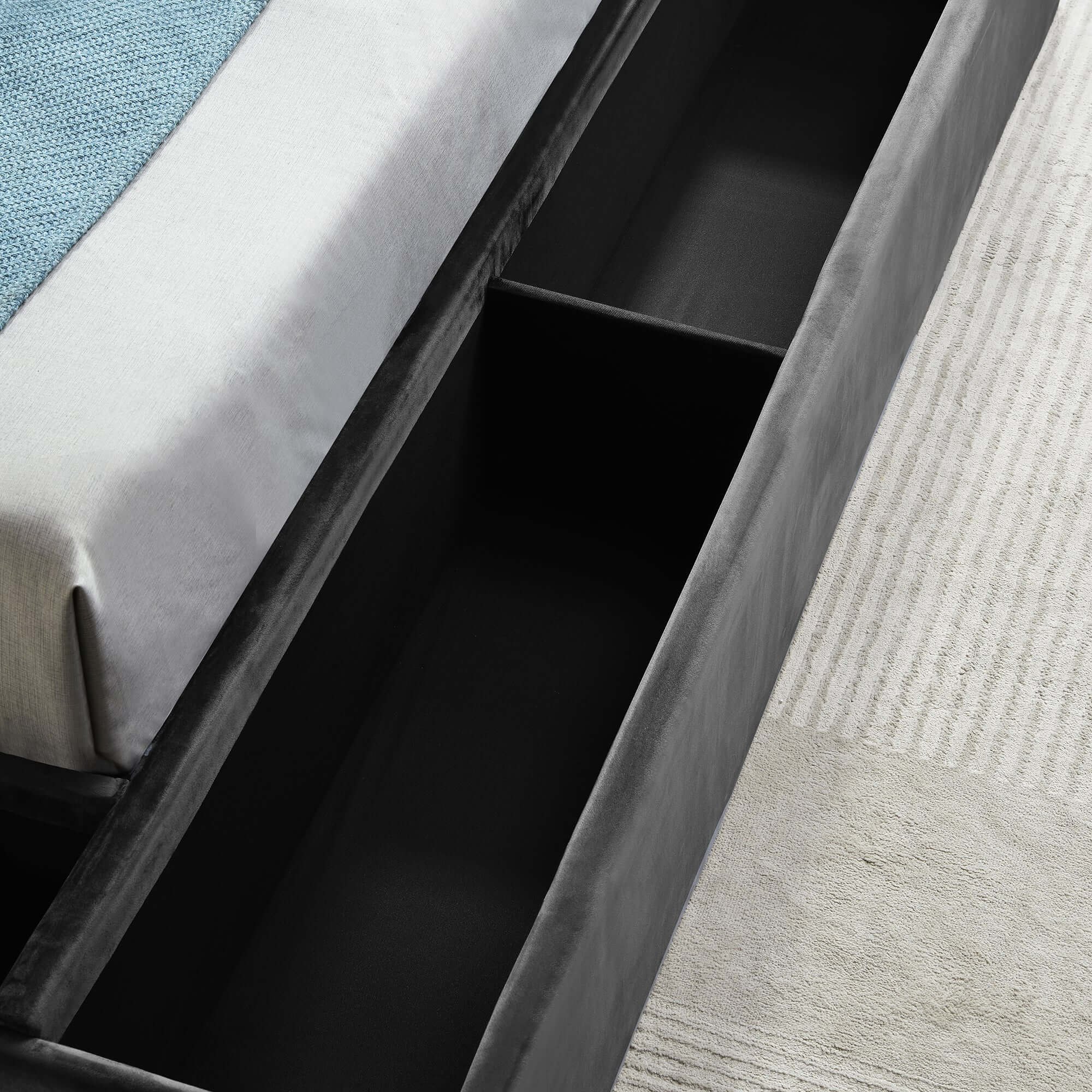 Queen Bed with Solid Wood Frame