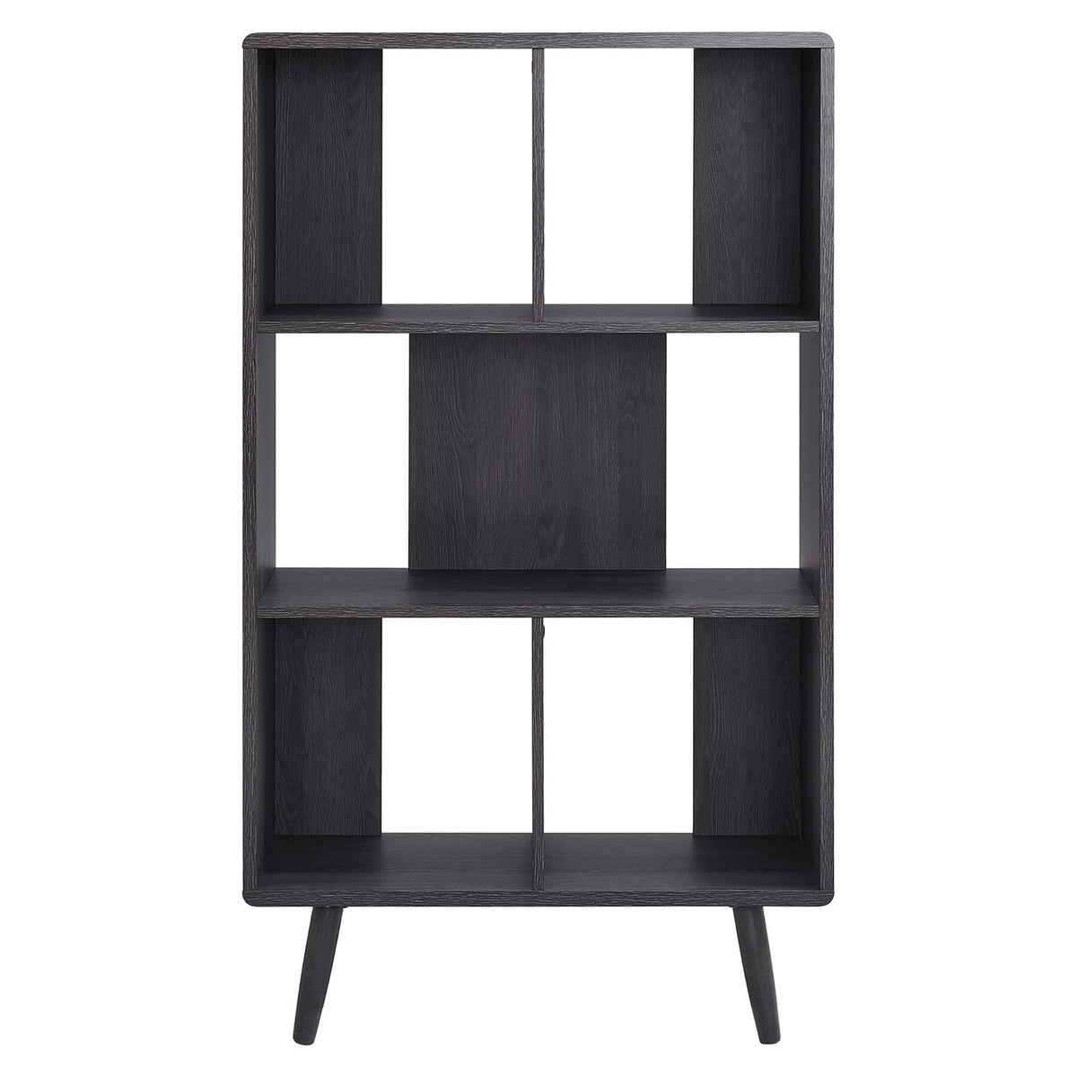 Transmit 5 Shelf Wood Grain Bookcase by Modway