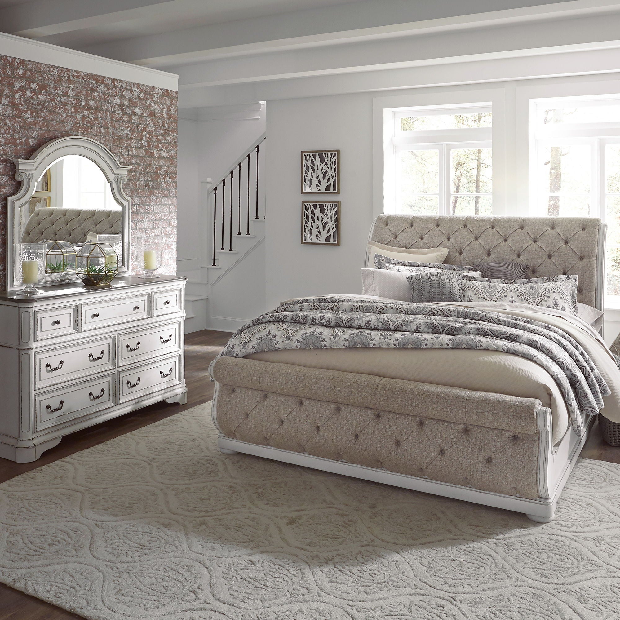Liberty Furniture Magnolia Manor - Sleigh Bedroom Set | Meri Furniture