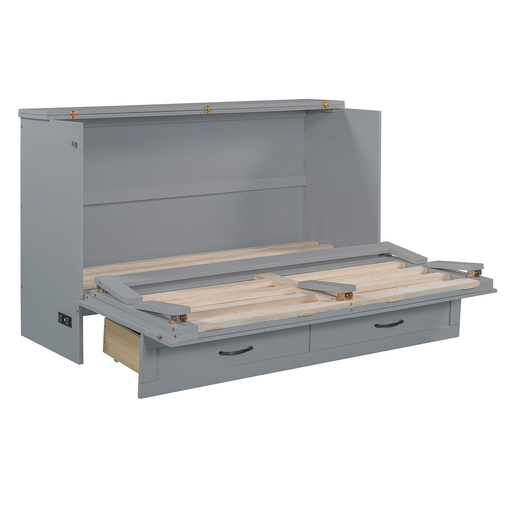 Murphy Bed With Large Drawers